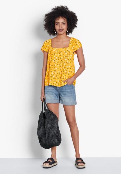 Della Floral Print Top