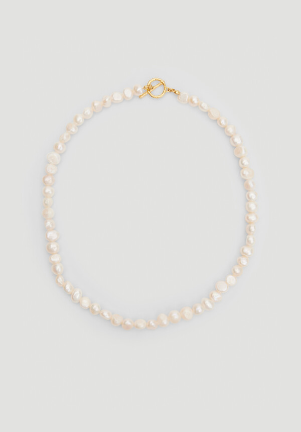 Freshwater Pearl T-Bar Necklace