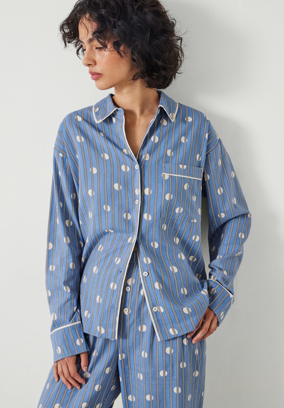 Luella Brushed Cotton Stripe Polka Dot Pyjama Set