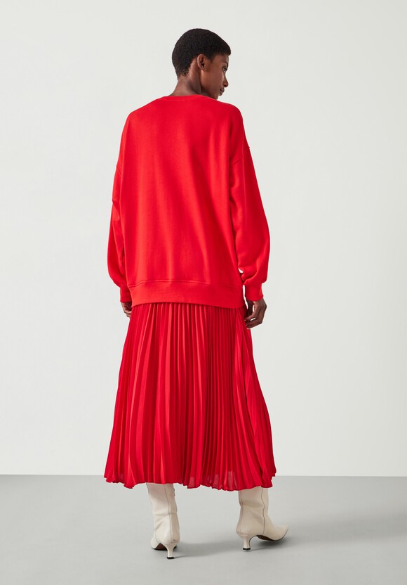 Gabriela Pleated Skirt Sweatshirt Dress