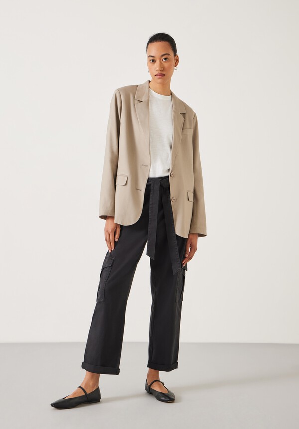 High Waist Belted Trousers