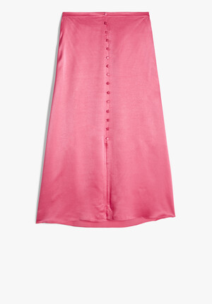 Marisa Satin Midi Skirt 