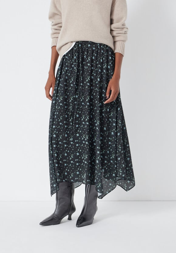 Kaia Chiffon Hanky Hem Skirt