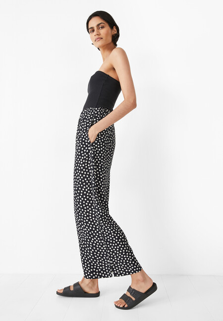 Cropped Printed Trousers
