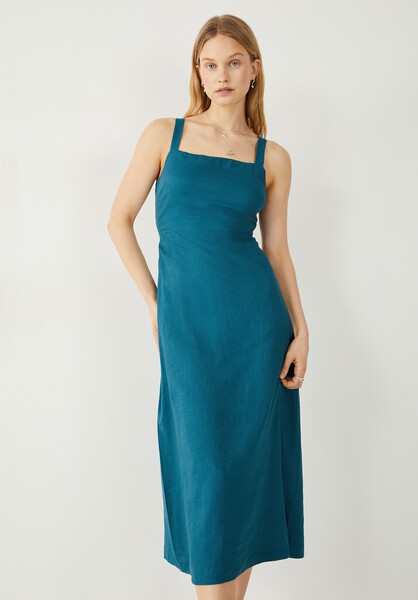 Macy Linen Midi Dress