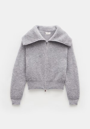 Zanna Wool Blend Zip Cardigan
