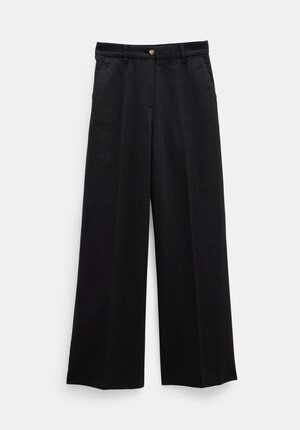 Emily Cotton Wide Leg Trousers