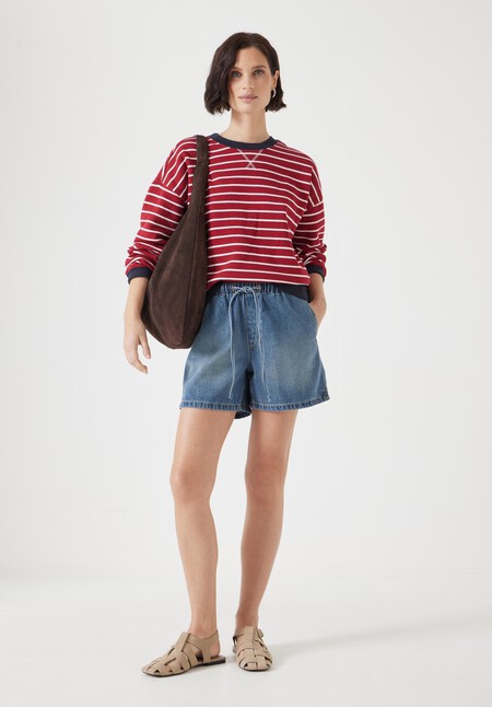 Betty Pull On Denim Shorts