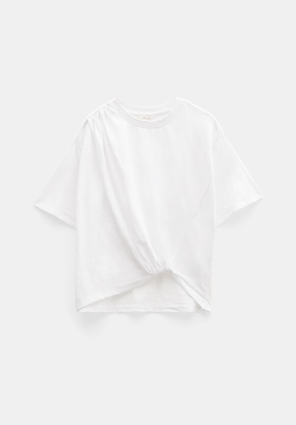 Tamsen Relaxed Tuck Detail Slub T-Shirt