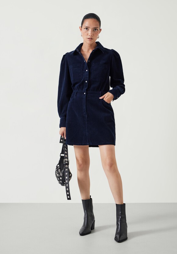 Mariella Cord Mini Dress