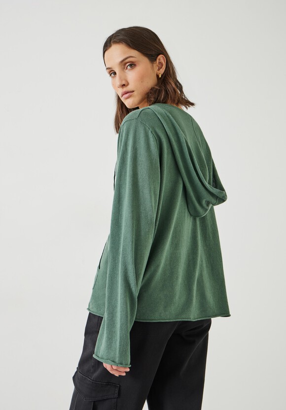 Reese Linen Blend Knitted Hoodie
