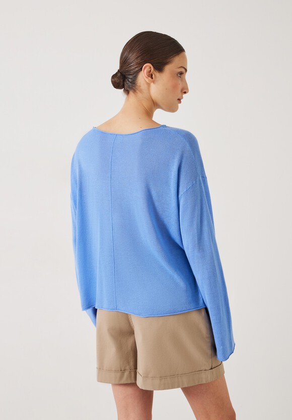 Aarani Open Neck Linen Top
