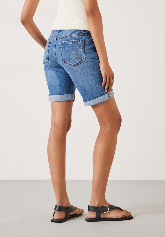 Long Denim Shorts