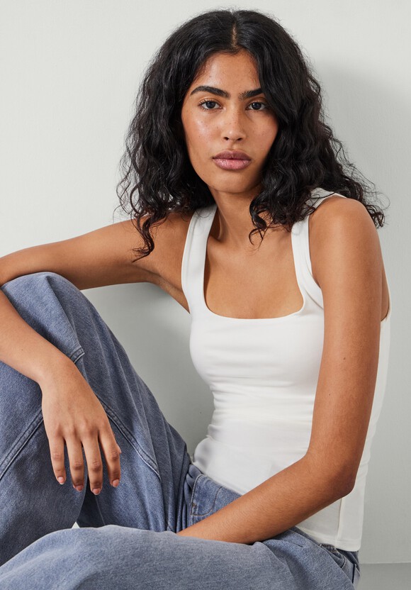 Jade Wide Strap Scoop Vest
