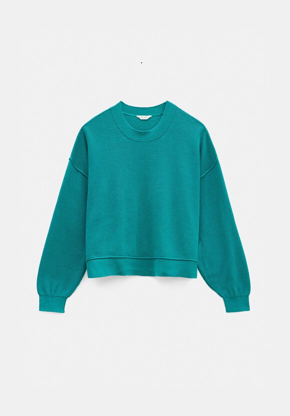 Cotton Boxy Rib Jumper