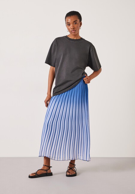 Olivia Maxi Ombre Pleat Skirt