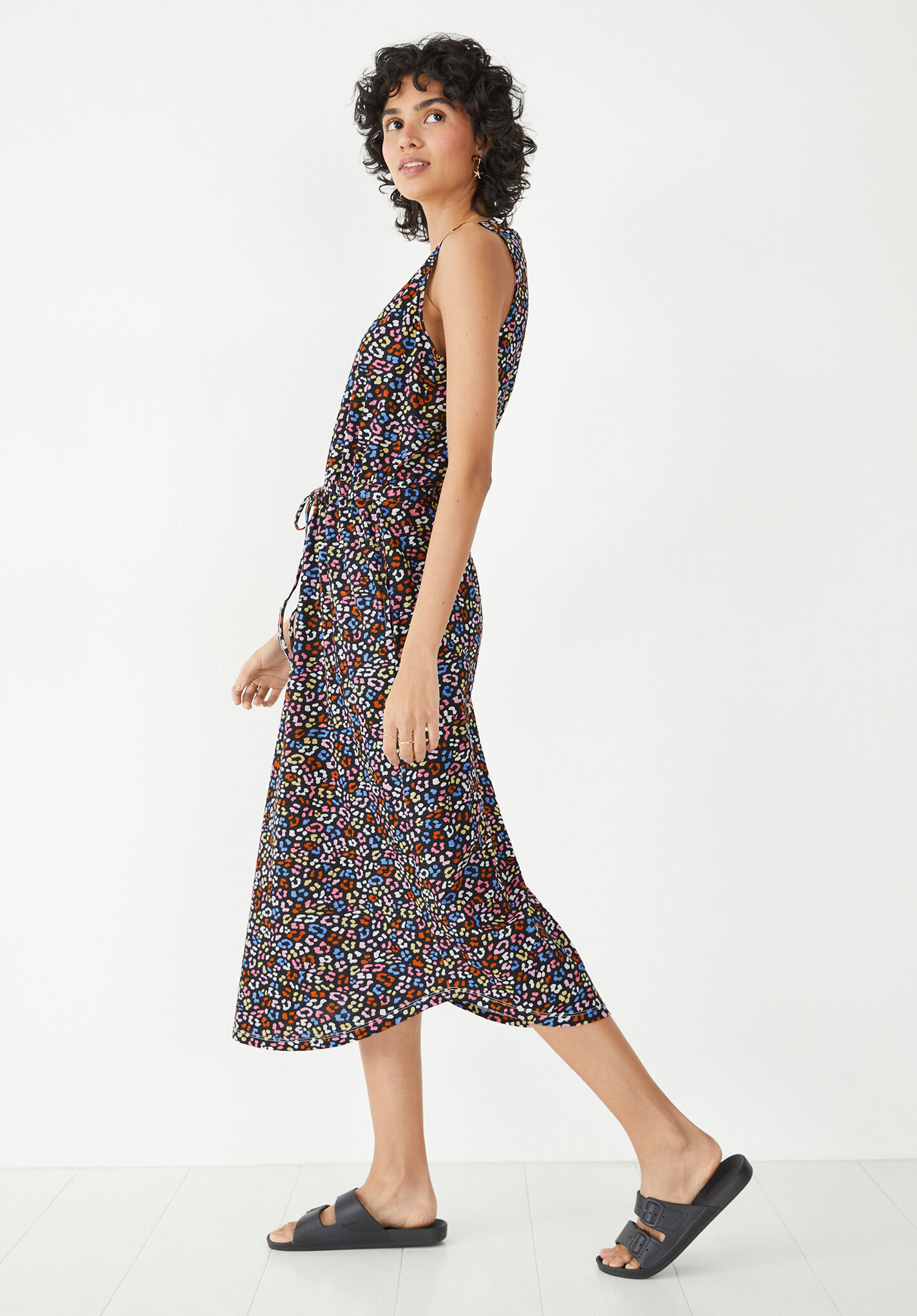 Cotton jersey midi dress online