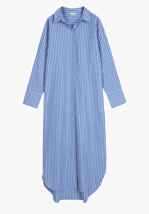 Sahra Cotton Midi Shirt Dress