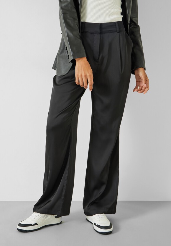 Cecilly Satin Wide Leg Trousers