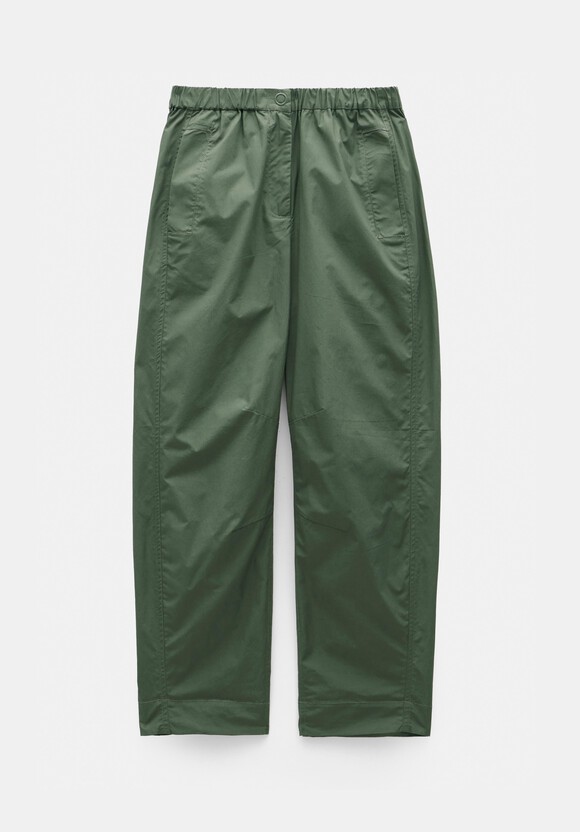 Jack Barrel Leg Pull On Lightweight Cotton Trousers
