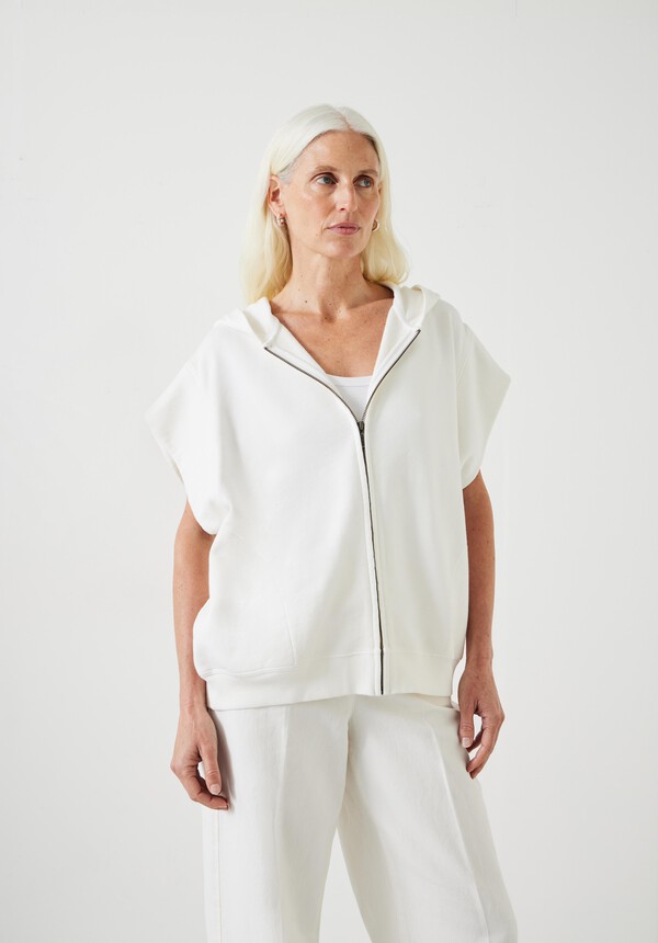 Kiki Oversized Sleeveless Zip Hoodie