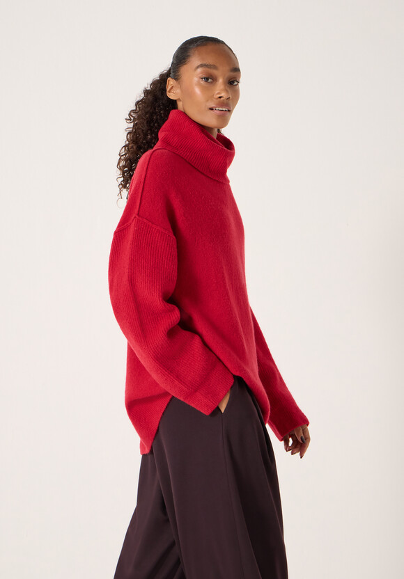 Meryl Wool Blend Roll Neck Jumper