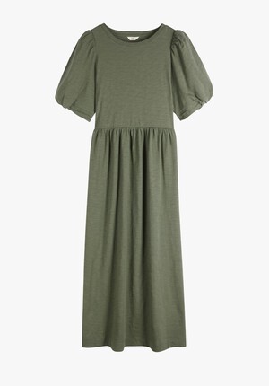 Knotted Sleeve Tier Dress