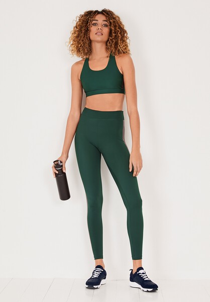 Glitter Stripe Sports Bra