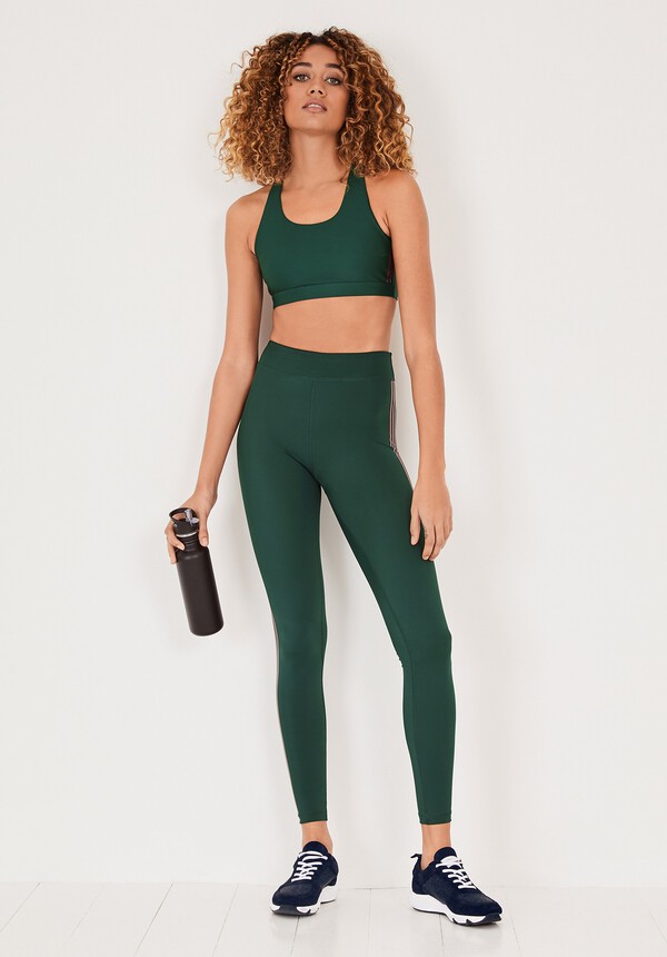 Glitter Stripe Sports Bra