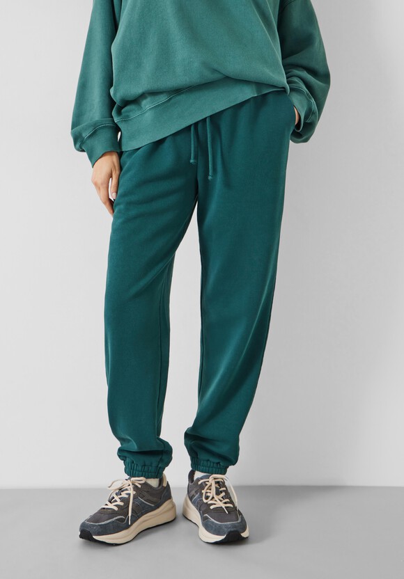 Alyna Relaxed Washed Joggers | Deep Green | hush