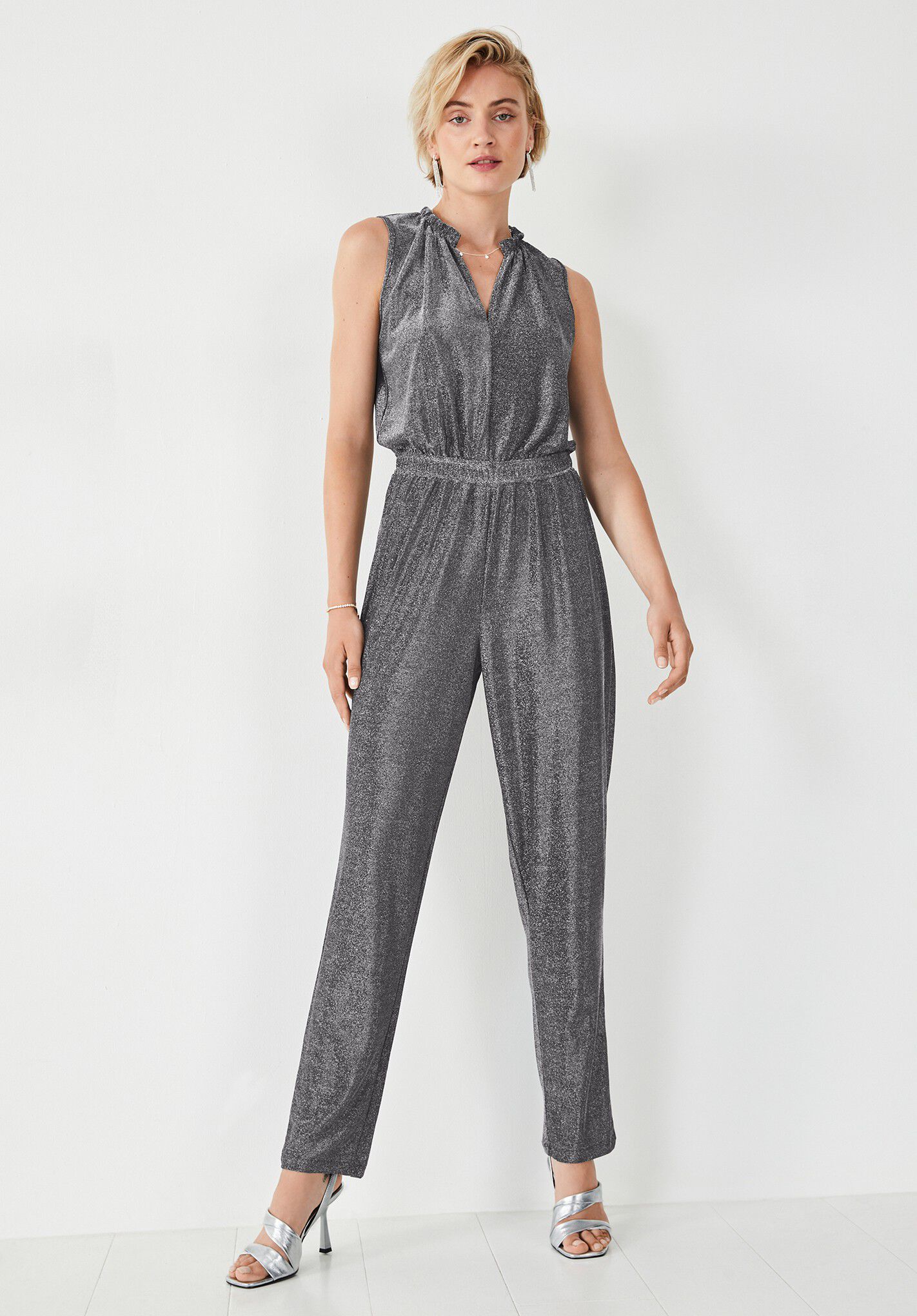 Silver jump suits discount