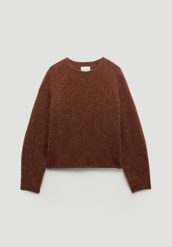 Crew Neck Alpaca Wool Jumper