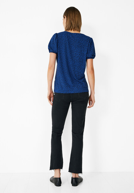 Ally Puff Sleeve Jersey Top