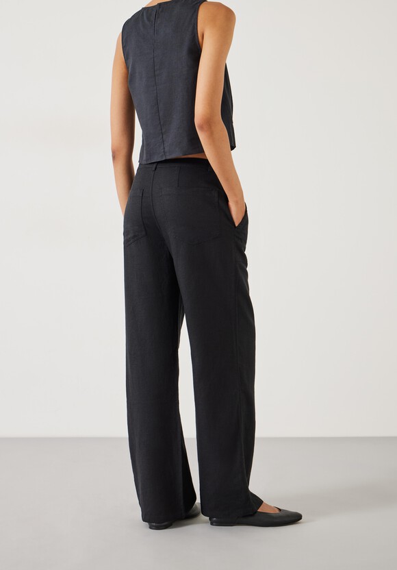 Raye Linen Straight Leg Trousers