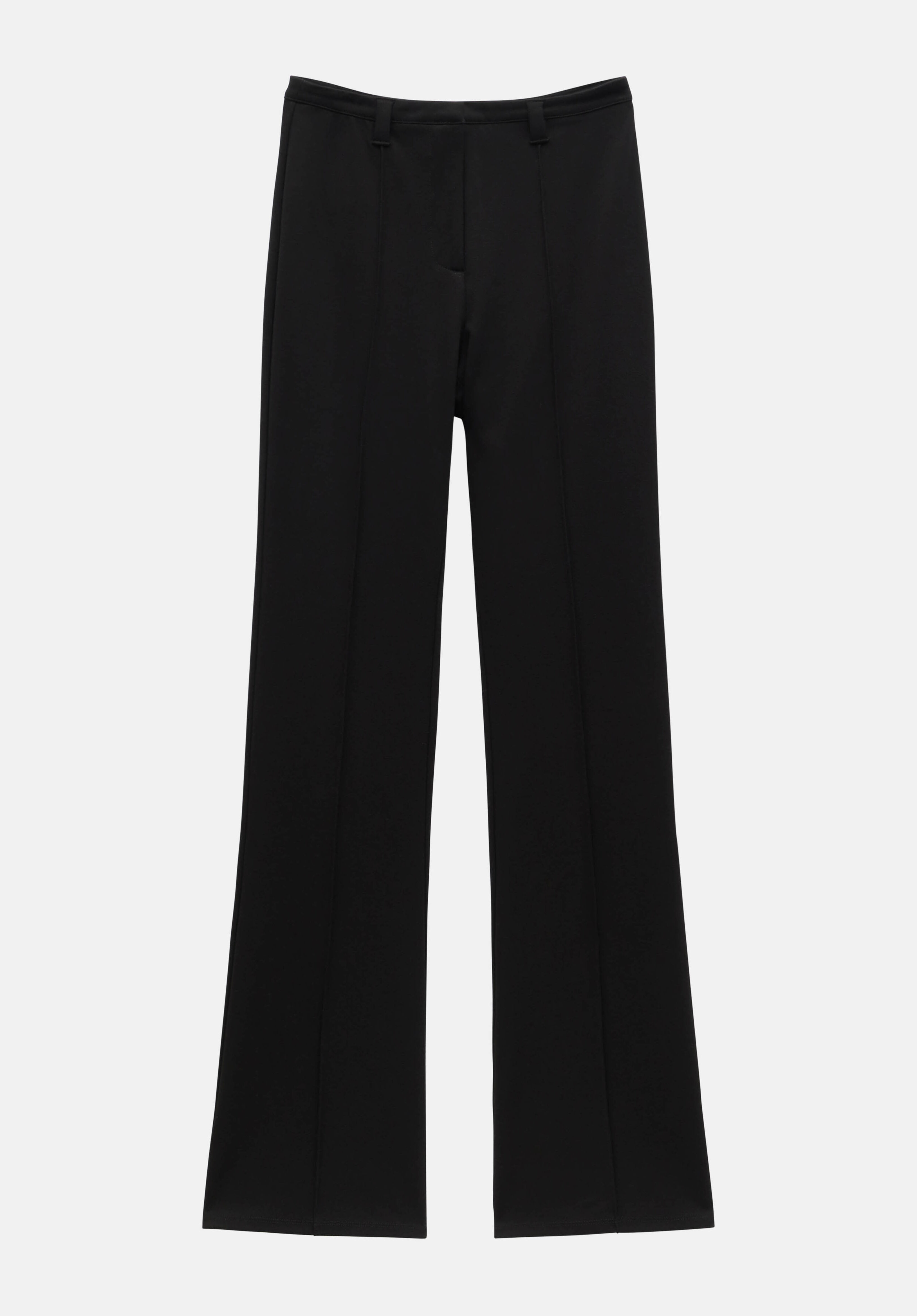 Wide leg flared trousers on sale