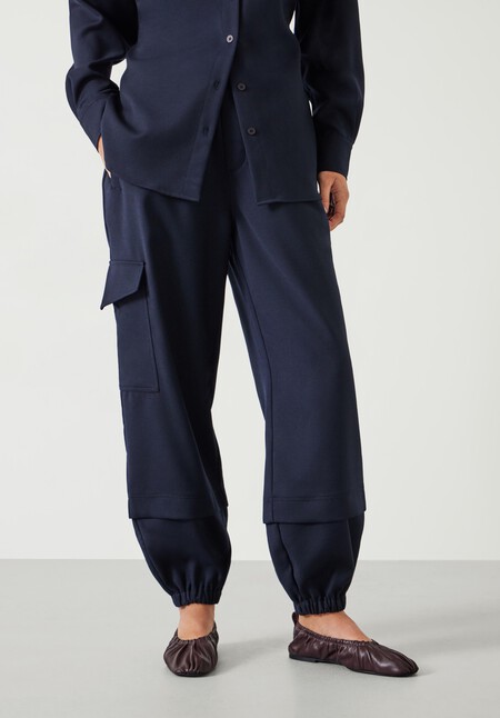 Ava Wool Cargo Trousers