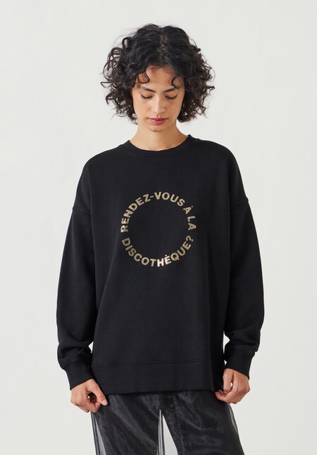 Discotheque Graphic Oversized Sweatshirt