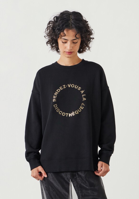 Discotheque Graphic Oversized Sweatshirt