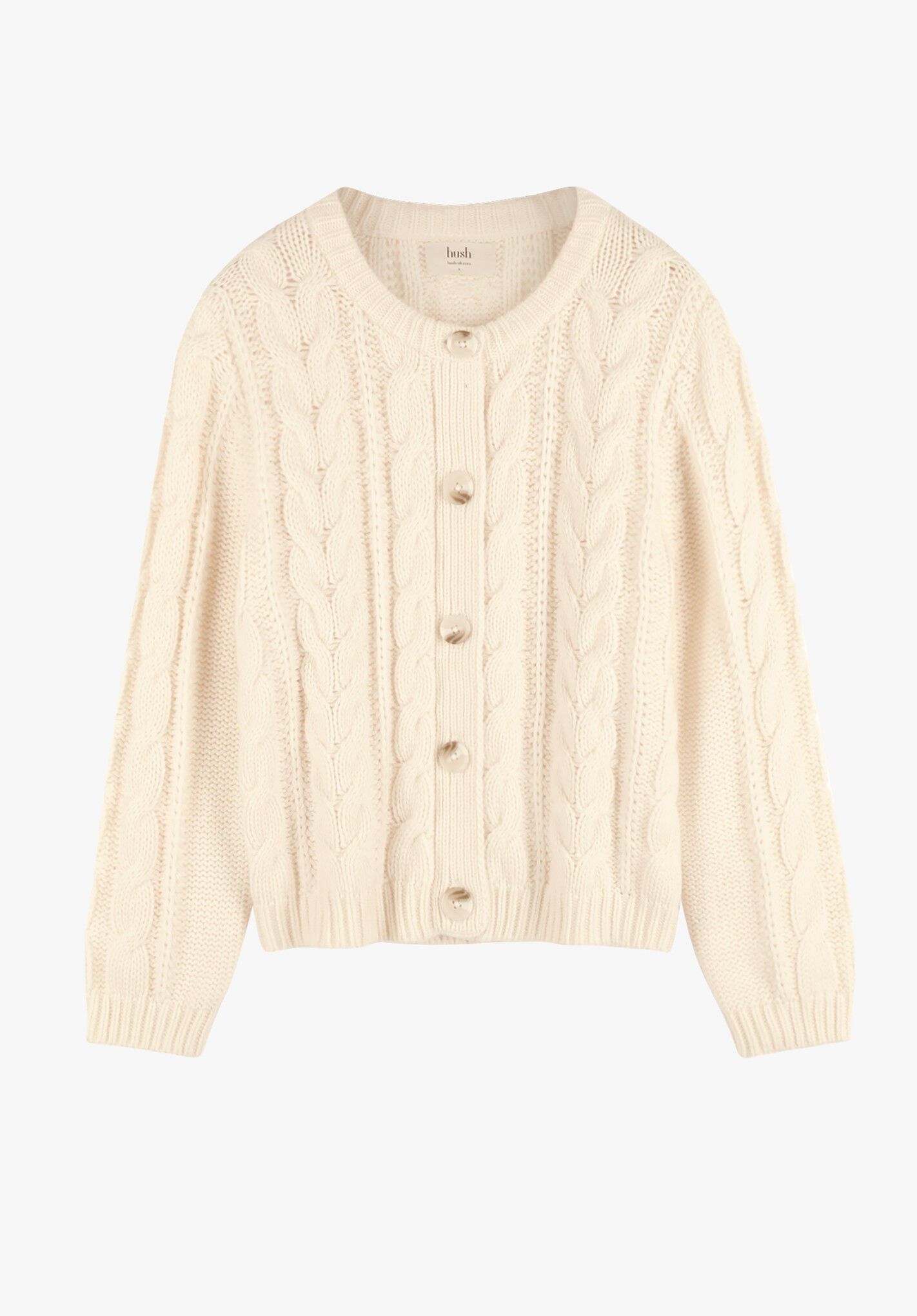 Cable knit wool cardigan Clearance