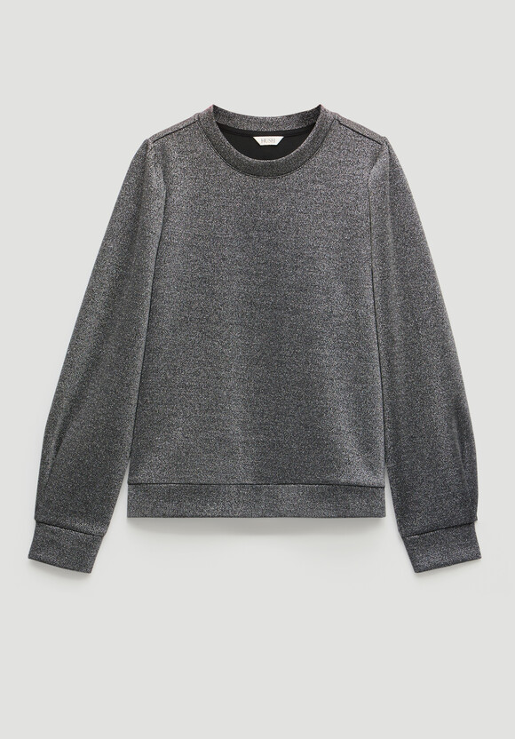 Emily Sparkle Puff Sleeve Jersey Top