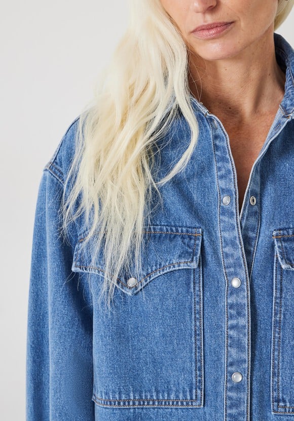 Davina Oversized Denim Shirt