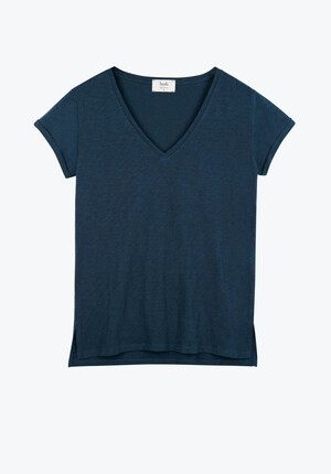 Cotton Slub V Tee
