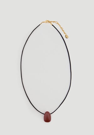 Stone Cord Necklace