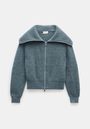 Zanna Wool Blend Zip Cardigan