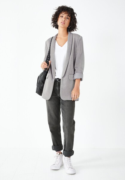 Tux Sparkle Jersey Oversized Blazer
