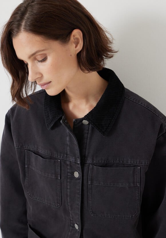 Cord Collar Barn Jacket