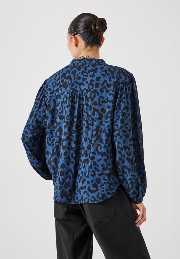 Leopard Print Long Sleeve Top