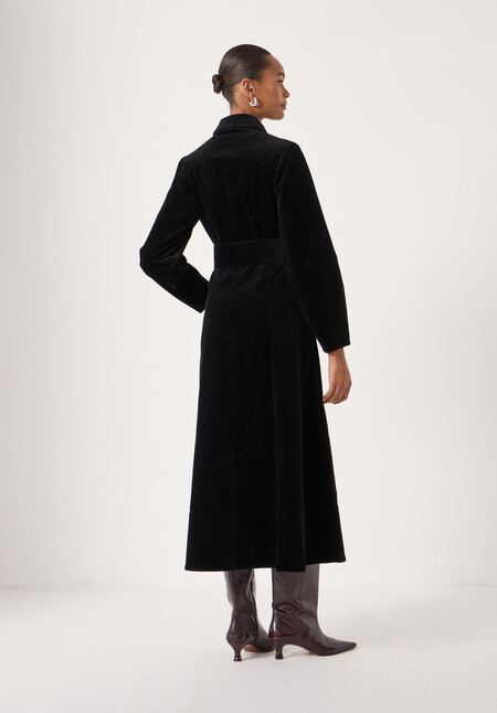 Cotton Cord Midi Dress