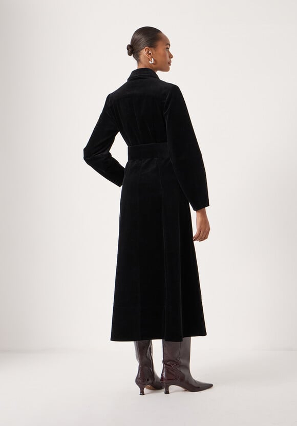 Cotton Cord Midi Dress