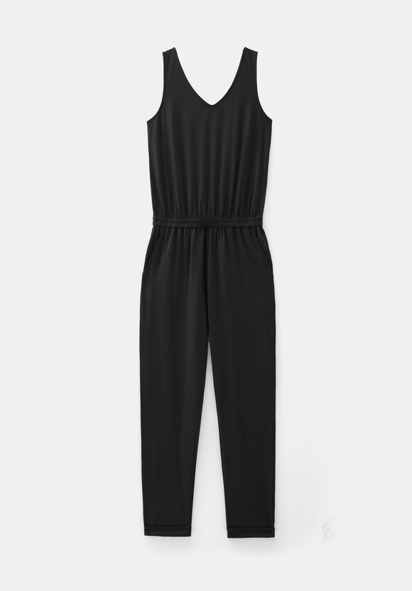 Cropped Jersey Jumpsuit